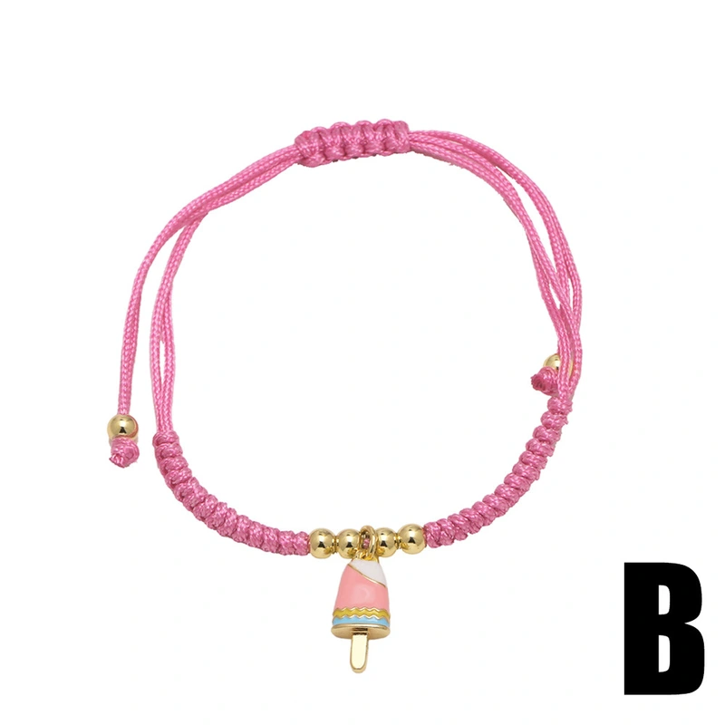 AS jewelry European and American new strawberry bear elephant bracelet female gold-plated adjustable hand rope brh82
