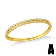 European and American fashion jewelry niche design simple fashion light luxury zircon open bracelet brd48