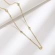 New choker girl's thin necklace Japanese and Korean slender retro interval beads short clavicle chain
