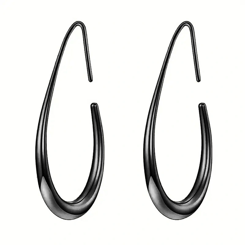 Commuter style workplace simple and elegant texture earrings for women French temperament Internet celebrity style fashion popular style