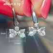 Light luxury retro high-end bow zircon earrings for women new style trendy temperament ear clip earrings wholesale