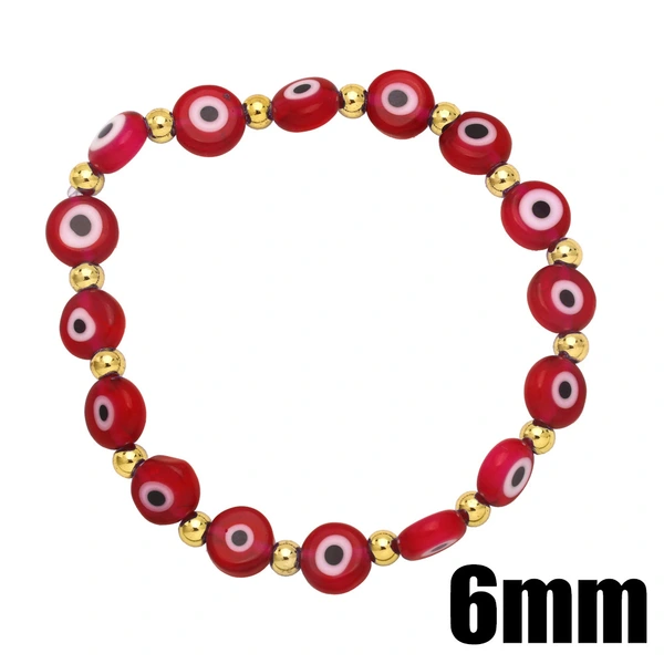 European and American retro Turkish devil eye bracelet 6mm color eye bracelet lucky bracelet brg95