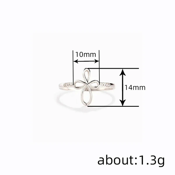 Minimalist design geometric ring Mobius ring ring female sweet personality niche jewelry