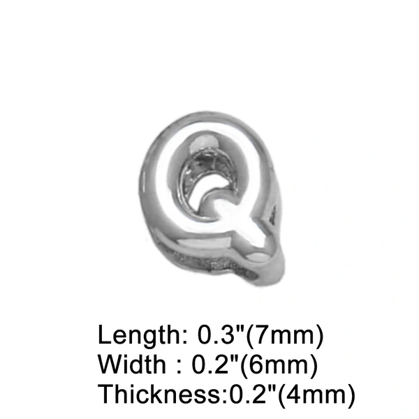 AS jewelry European and American all-match DIY with 26 English letters pendant necklace white K clavicle chain nkb300