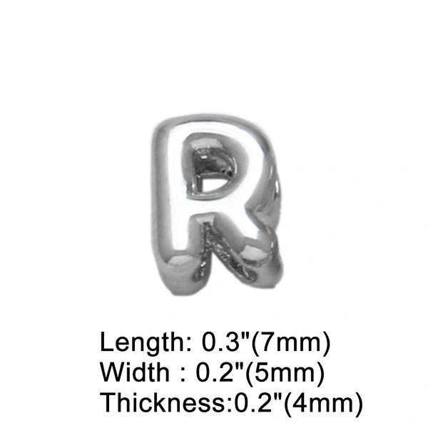 AS jewelry European and American all-match DIY with 26 English letters pendant necklace white K clavicle chain nkb300