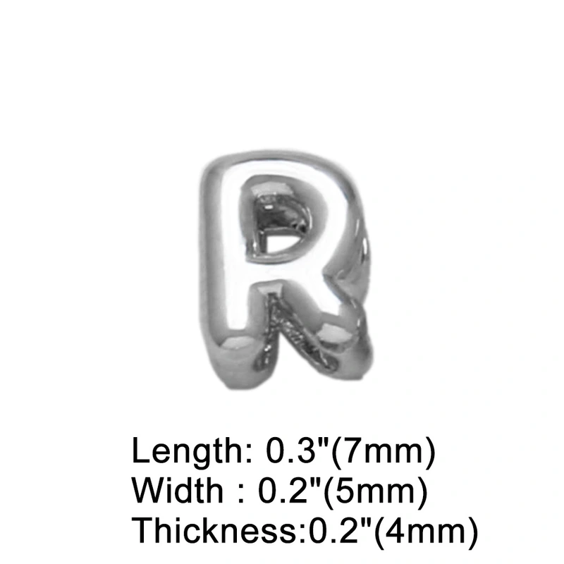 AS jewelry European and American all-match DIY with 26 English letters pendant necklace white K clavicle chain nkb300