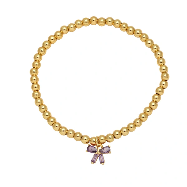 AS jewelry bracelet butterfly pendant bracelet gold-plated inlaid colored zircon bracelet brd81