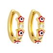 Clearance retro trend star-shaped devil's eye earrings color oil drop earrings versatile design earrings female era125