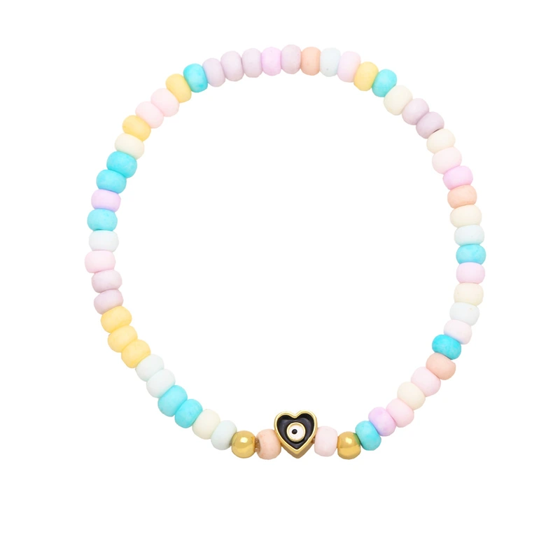 Clearance European and American jewelry colorful beads beaded ladies bracelet Bohemian ethnic style bracelet brj55