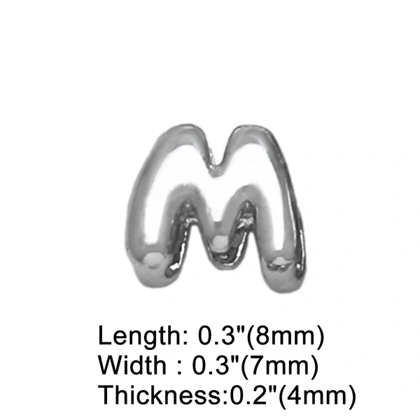 AS jewelry European and American all-match DIY with 26 English letters pendant necklace white K clavicle chain nkb300