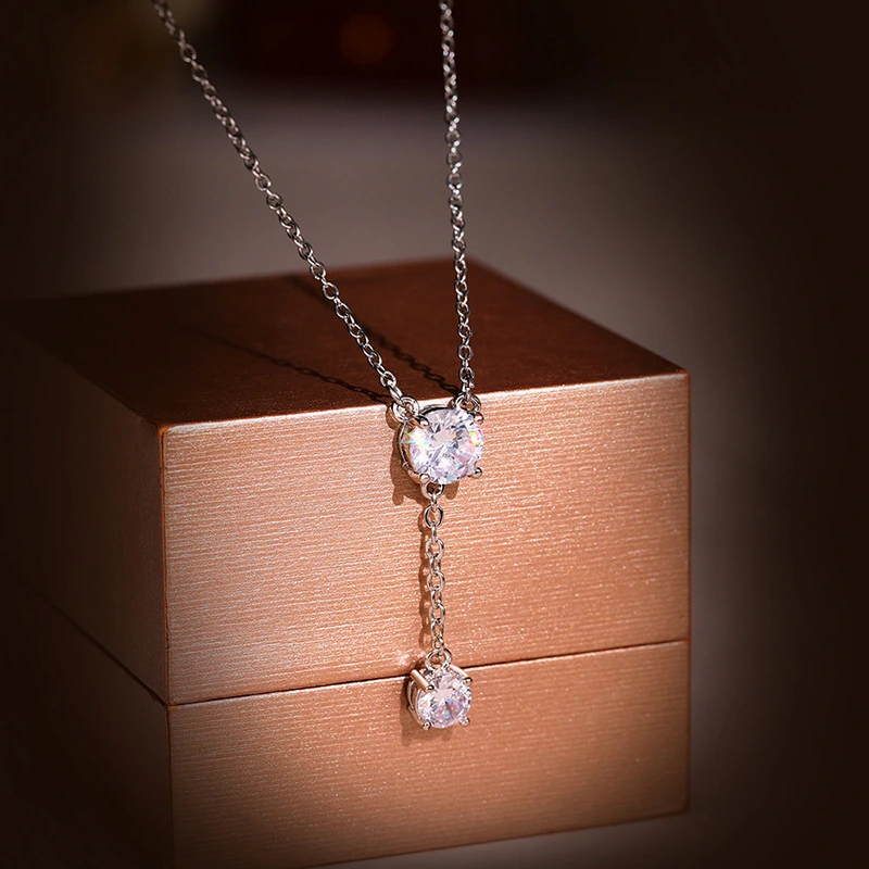 Dream bubble round necklace women's style simple light luxury high-end chain necklace manufacturers wholesale