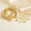 AS jewelry hot selling gold three-dimensional 26 English letters beaded bracelet bracelet brb34