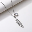 New Bohemian retro feather pendant necklace female creative tassel personality sweater chain