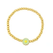 Clearance European and American style gold beaded simple colorful daisy bracelet handmade bre85