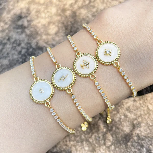 Clearance hot sale fashion versatile bracelet geometric lightning heart adjustable bracelet brg84