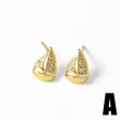 AS jewelry hot selling ocean style starfish love sailboat gold plated earrings earrings female ery43