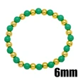 Bohemian color bracelet creative handmade copper gold-plated oil drop round beaded elastic bracelet bracelet brg92