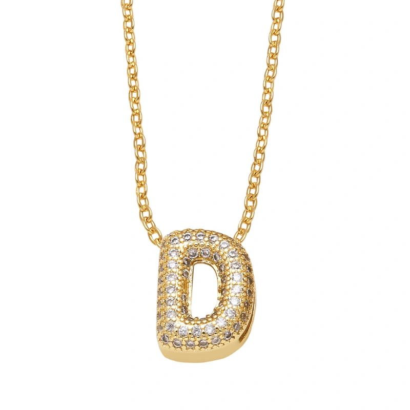 AS jewelry Europe and the United States hot selling full zircon 26 English letters necklace clavicle chain nkb596necklace