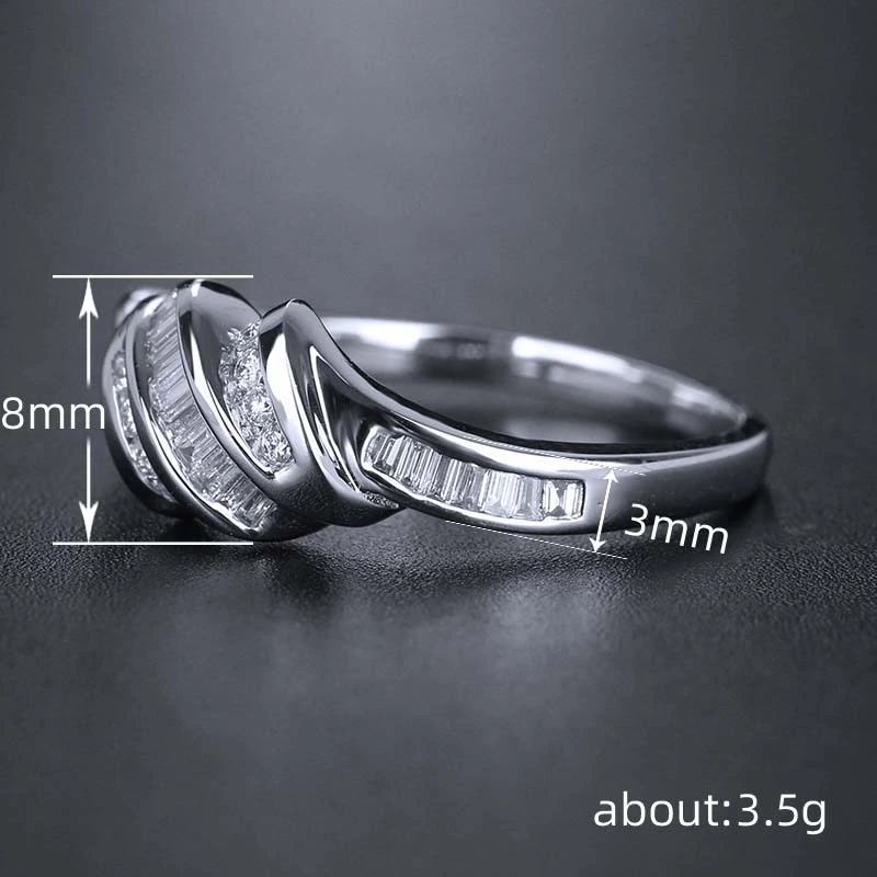  Popular personality index finger pinky ring niche design girls Christmas gift temperament irregular design ring
