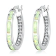 Hot-selling earrings for women, imitation opal, ring-shaped exquisite jewelry, personalized internet celebrity style, fashionable and super hot-selling