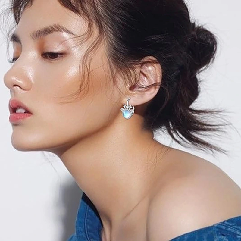  European and American sweet deer antler earrings Christmas festival must-have earrings for women fashionable, exquisite and cute style