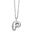 European and American hot-selling jewelry 26 English letters pendant necklace hip-hop smooth gold-plated clavicle chain nkp13