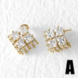 Clearance jewelry studs hot selling fan-shaped earrings for women gold-plated full zircon earrings earrings era088