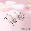 Hot selling heart hollow design earrings fairy daily matching accessories female fashion European and American earrings