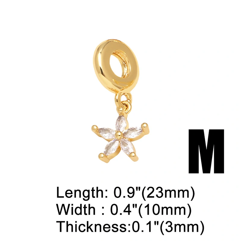 AS jewelry DIY accessories copper plated 18k gold bee butterfly pendant bracelet hand jewelry female brj50