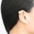 Jewelry hot sale irregular earrings for women gold-plated zircon C-shaped ear bone clip earrings era143