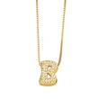 AS jewelry new arrival 26 English letters necklace gold-plated zircon inlaid hip-hop clavicle chain nkw61