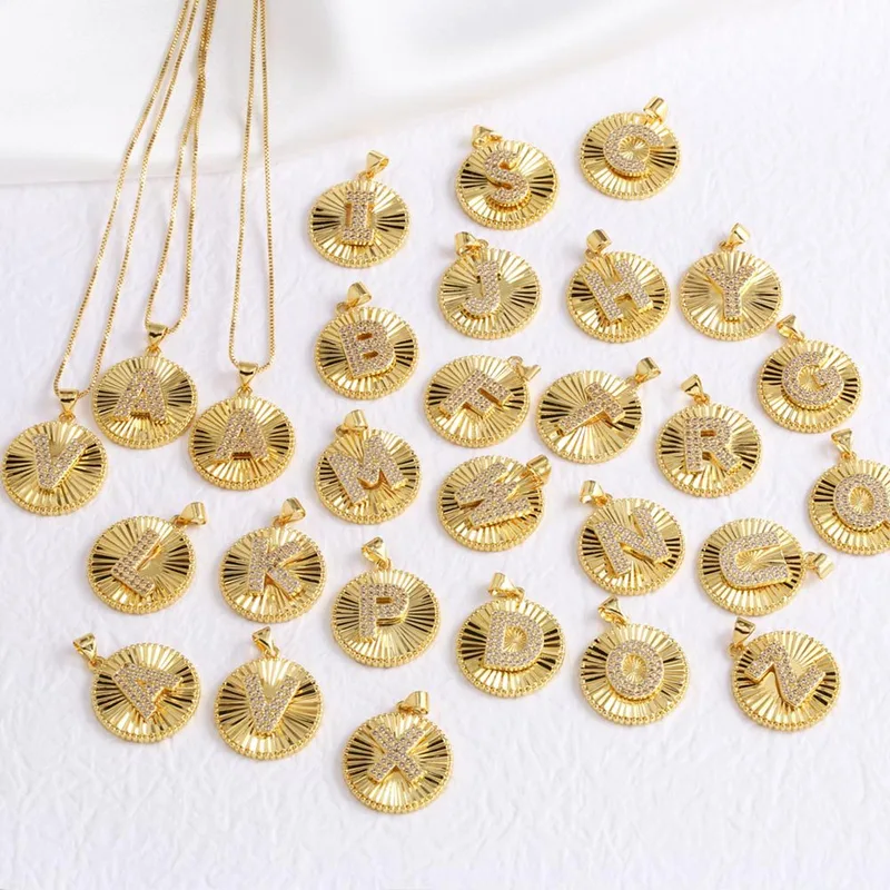 AS jewelry new hot selling 26 English letters pendant necklace clavicle chain nkb785 necklace