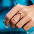 Classic simple minimalist ring daily matching geometric ring personality fashion neutral daily accessories