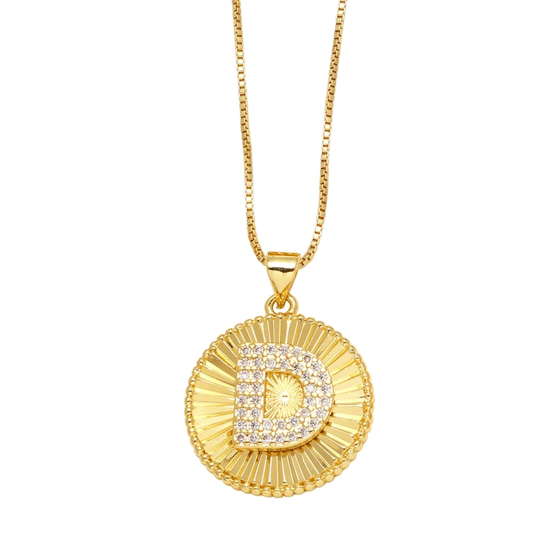 AS jewelry new hot selling 26 English letters pendant necklace clavicle chain nkb785 necklace