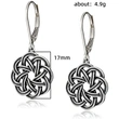 Ancient Turkish women's retro earrings with empty support, elegant and atmospheric braided earrings, classical ethnic style earrings