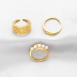 Simple and fashionable star ring female style niche design hollow double layer ring rim40