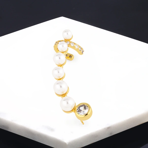 European and American earring design personality no ear piercing ear clip simple pearl earring earring era171