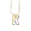 AS jewelry European and American 26 English letters pendant necklace female two-color gold-plated clavicle chain nkp20