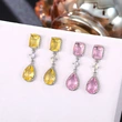 European and American mid-length fashion teardrop earrings personality geometric new hot-selling earrings live broadcast hot-selling earrings
