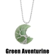 Hot selling crystal agate moon wrapped around the tree of life pendant necklace handmade fortune tree necklace nkb616