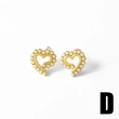 AS jewelry niche design pearl heart flower earrings women's gold-plated earrings ert07