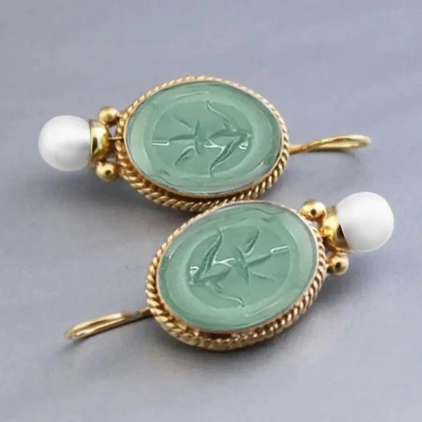 Classical style imitation pearl earrings, fresh and elegant, new Chinese style earrings, factory direct sales and wholesale