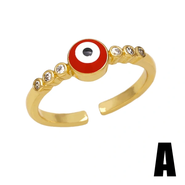 Clearance Europe and the United States hot selling simple devil eye ring bracelet star moon open ring rim05