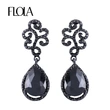 AS jewelry inlaid crystal water drop bridal earrings female simple fashion earring accessories erj07