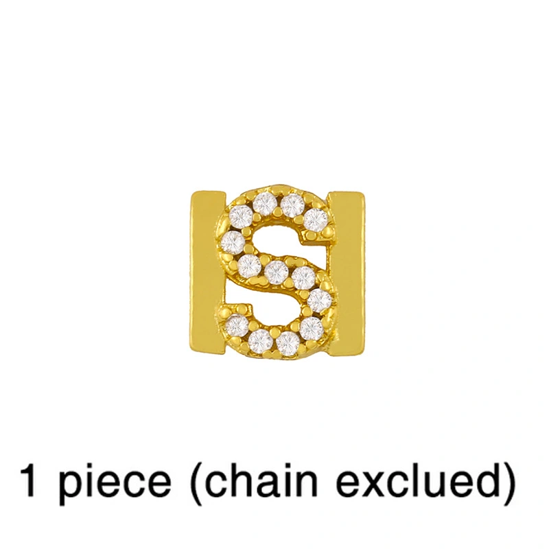 European and American 26 square brand English letter bracelet female bracelet cold style personality DIY diamond letter bracelet brc87