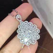 Hot-selling necklace for women, new style, elegant lady temperament, flashing necklace, floral water drop, high-end luxury style