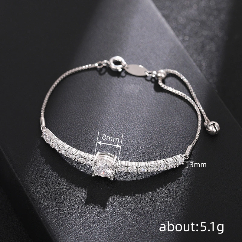 European and American style simple bracelet for women with adjustable elasticity, fashionable and new ladies' jewelry for everyday use