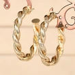 Manufacturers wholesale new style earrings for women, braided shiny jewelry, fashionable and popular accessories