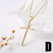 AS jewelry new gold-plated love Our Lady cross pendant necklace clavicle chain nku41