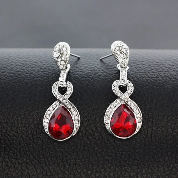 AS jewelry European and American fashion simple bridal wedding earrings temperament all-match personality water drop earrings earrings erj06